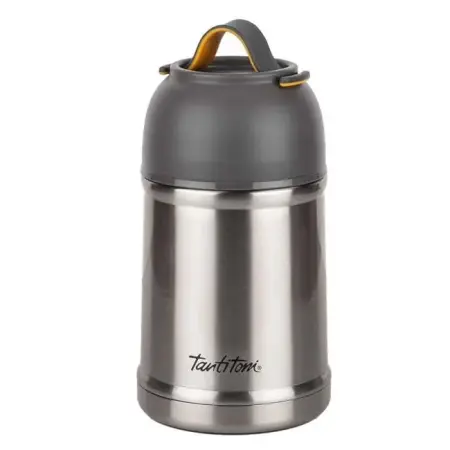 Tantitoni 020-01 Gri Paslanmaz Çelik Kaşıklı Yemek Termosu 700ml - TANTITONI