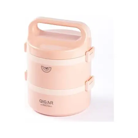 Tantitoni Katlı Paslanmaz Çelik Yuvarlak Yemek Taşıma Kabı 1.25L - TANTITONI