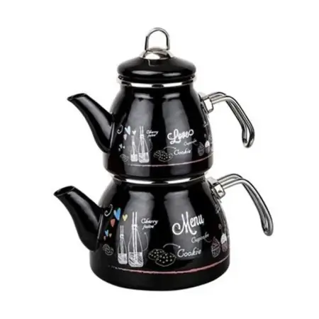 Tantitoni Love Menu Emaye Çaydanlık Takımı 980ml-2200ml - TANTITONI