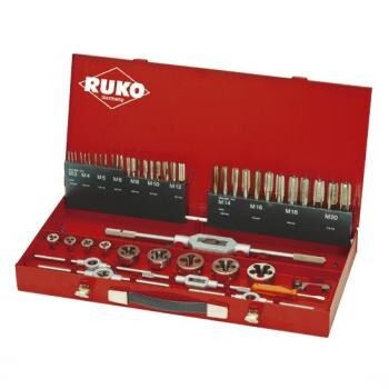 Tap and die set RUKO HSS M3-M20, 54 pieces - Ruko
