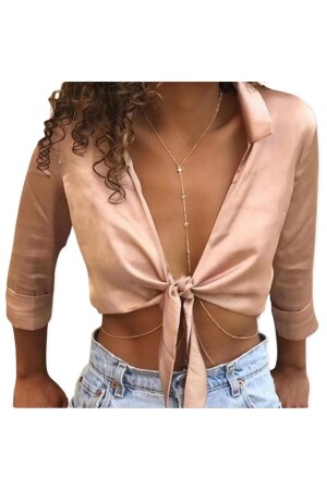 Tarnish-free Gold Color Crystal Stone Body Accessory and Body Chain Wee - Misboho