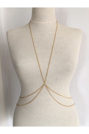 Tarnish Resistant Gold Color Casa Body Accessory And Body Chain - Misboho