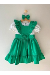 Tasarım Vintage Kız Çocuk Elbise - Bayramlık Kıyafetler - Kız Çocuk Elbise Modelleri WW01 - WON KIDS