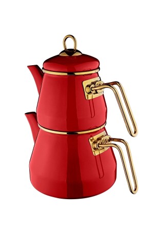 Taşev Robin 4638 Teapot Set Red PRA-8028670-7741 - JASPER