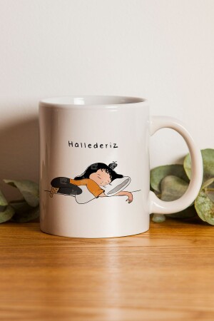 Tasse mit Aufdruck „hallederlz (SLEEPING)“ – Geschenk zum Valentinstag Givebutik-Design-2 - gavebutik