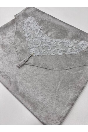Tasseled Laced Embroidered Dowry Luxury Velvet Envelope Bundle - Ayhanhome