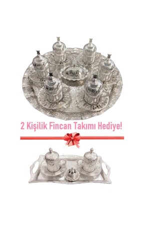 Tassenset Tulpenmotiv + Geschenktassenset für 2 Personen Finca+2Geschenk - Fırsat Kapıda