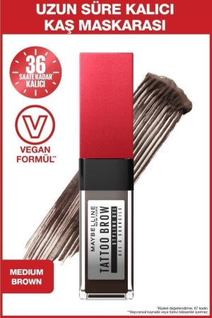 Tattoo Brow 36h Styling Gel - 257 Medium Brown - Maybelline New York