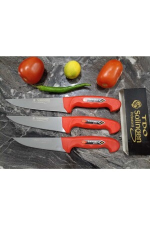 Tdo Solingen Meat Knife Set TDO 3-Piece MEAT - Solingen Vanadium