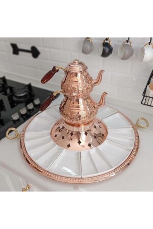 Tea Breakfast Presentation with Copper Teapot GM-BKS12 - Gema