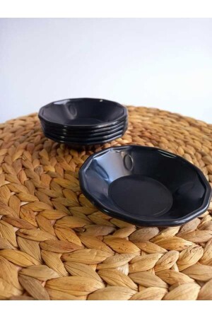 Tea Plate 24 Pcs Black Tea Cup Saucer A-24 - lufy