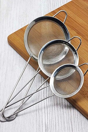 Tea Strainer Stainless Metal Tea Strainer Herbal Tea Brewing Strainer Multi-Purpose Set of 3 - Tilbe