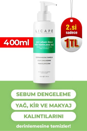 Tea Tree Extract Facial Cleansing Gel 400ml - Licape