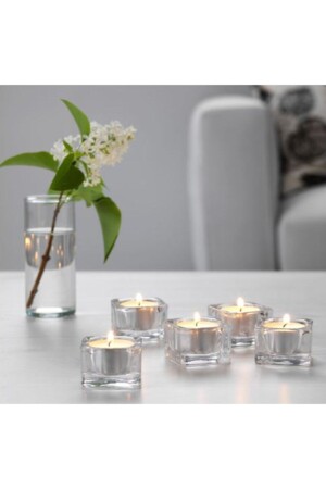 Tealight Decorative Candle Holder, Glass, (5pcs) GRASIG - IKEA