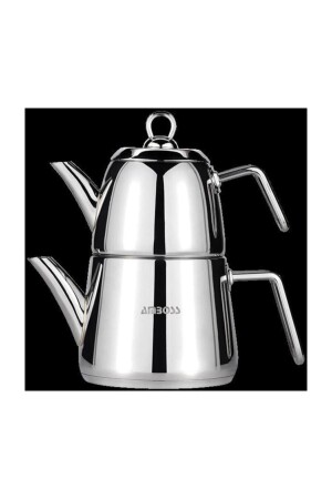 Teapot Diamond Large Size Steel Handle MİMDİA-4974 - Amboss