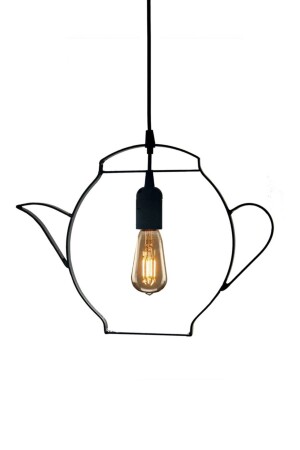 Teapot Pendant Lamp Chandelier Metal Wrought Iron Retro Office Cafe Bar Hotel Restaurant Ceiling Lamp Tea Shop ATLY44 - Bundeba