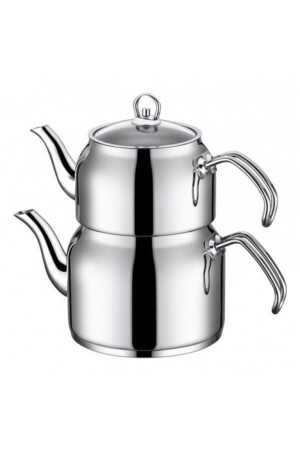 Teapot Set Sude Small Size Metal Handle 8699349302331 - Papatyam
