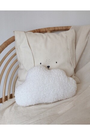 Teddy Bulut Pillow Natural White Bh15 - bohemoon