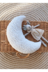 Teddy Moon Yastık Naturel Beyaz Bh1 - bohemoon