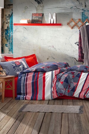 Teen Room Single Duvet Cover Set The Riders Red 8680108049372 - Cotton Box