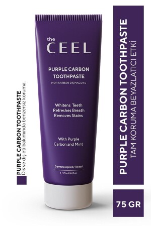 Teeth Whitening Activated Purple Carbon Toothpaste 75 gr - The Ceel