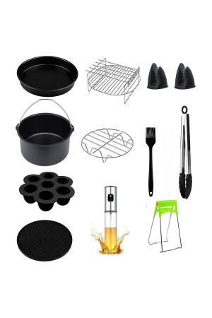 Tefal Philips Karaca Yasomi 7 and 7 Liter Compatible 9 Inc (23 CM) 12 Li Airfryer Fryer Set 9inçset - Xiaomi