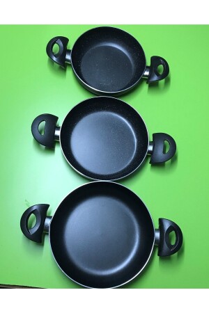 Sparsames 3-teiliges Teflon-Pfannenset 18/20/22 cm Eda - ALTINBAŞAK MUTFAK
