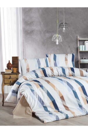 Tek Kişilik Nevresim Takımı %100 Pamuk Organik 160*220-agustin nevresim23 - Mulberry