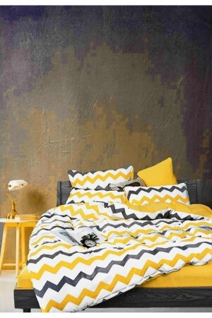 Tek Kişilik Yorgan Kılıfı 1 Adet Yastık Kılıfı Zigzag Desen TYC00734344464 - Mert Collection Çarşı