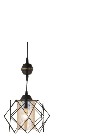 Tekli Ada Siyah Sarkıt Modern Lüks Avize AK00030 - Kraliçe