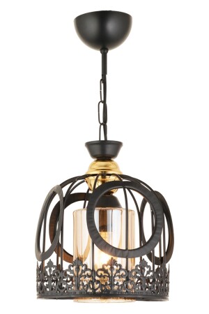 Tekli Dantel Siyah Modern Avize AK00016 - Kraliçe