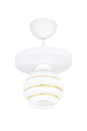 Tekli Özel Şeritli Cam Model Modern Plafonyer Avize LMBDR3548BP - Lambadar