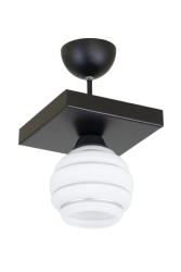 Tekli Özel Şeritli Cam Model Modern Plafonyer Avize LMBDR3548SP - Lambadar