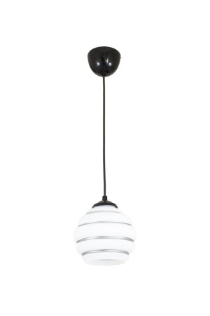 Tekli Özel Şeritli Cam Model Modern Sarkıt Avize LMBDR3548SS - Lambadar