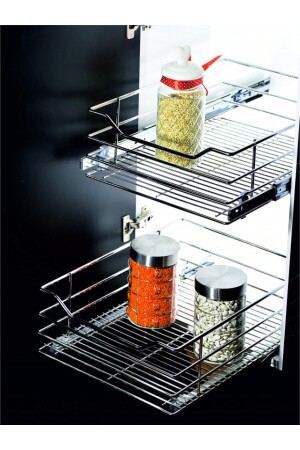 Telescopic Rail Soft Closed Luxury Cabinet Drawer 36. 4cm - Yildiz Aksesuar Tr