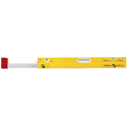 Telescopic spirit level STABILA 106T/ 213-376 cm - Stabila