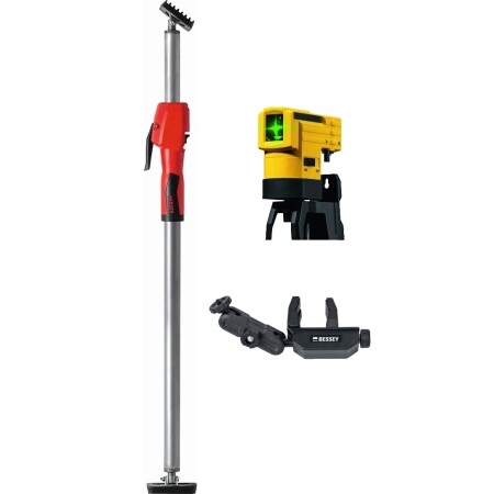 Telescopic support with laser level BESSEY - Bessey
