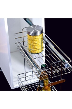 Teleskopik Raylı, Şişelik-deterjanlık, Metal Kiler Sistemi Genişlik 22 Cm Dd-2009 azr201700033tşk97 - Azra Mutfak