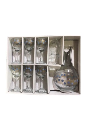 Telkari 7 Piece Set 95485, Zamzam Set, Footed Treat Set A3364 - Paşabahçe