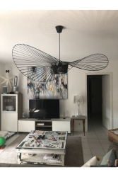 Telli Şık Siyah Metal Sarkıt Avize 12032023TelliMetalAvizeEY - VİSENTE HOME