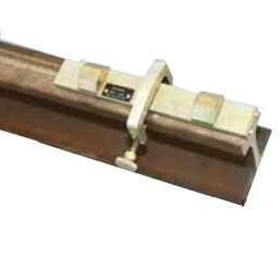 Template for drilling holes in UIC60 rail ROBEL - ROBEL