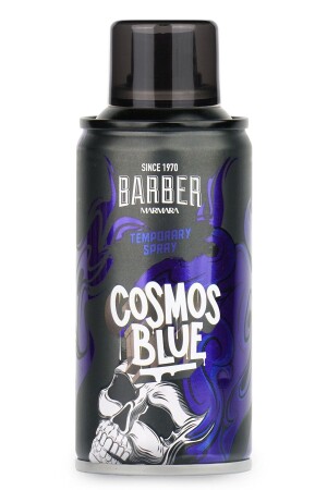 Temporary Colored Hair Spray Blue 150 ml - Barber Marmara