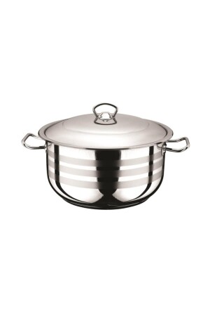 Tencere Paslanmaz Çelik 26 cm Çap Çelik Kapak 8,50 l KAPSÜL TABAN - Royal