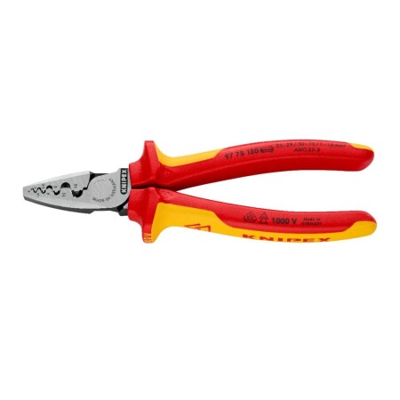 Terminal crimping pliers KNIPEX 1000V 9778180 - Knipex