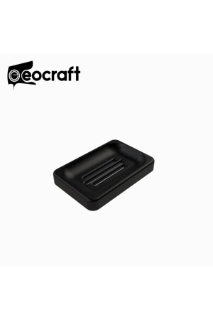 The Art Box Design Ahıtoba Composite Granite Solid Soap Dish Black GRANİT10 - EOCRAFT