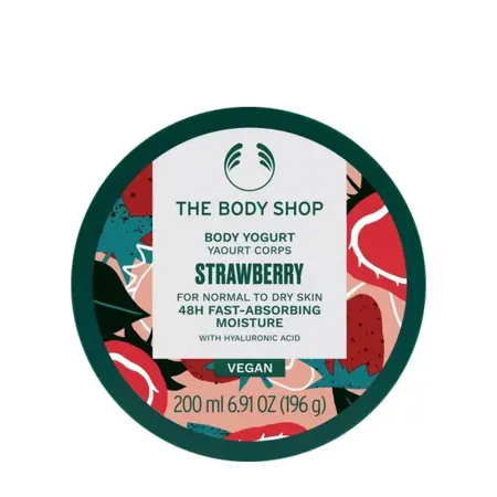 The Body Shop Strawberry Body Yogurt (200 ml, Strawberry) - The Body Shop