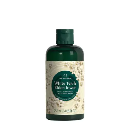 The Body Shop White Tea and Elderflower Bath and Shower Gel (250 ml) - The Body Shop