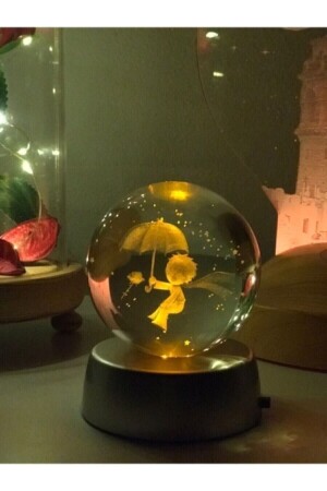 The Little Prince Luminous Crystal Glass Globe - Bukalemungift