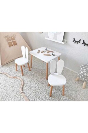 The White Table + 2 Chairs The white2 - The Mimar
