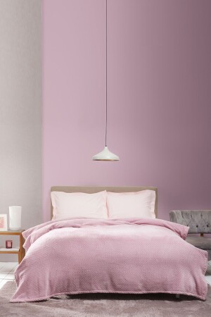 Theoline Dusty Rose Double Welsoft Jacquard Decke 200. 21. 01. 0207 - Karaca Home